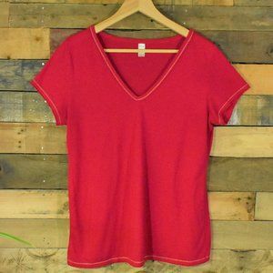 Red Flirtitude V-Neck Sleep Shirt